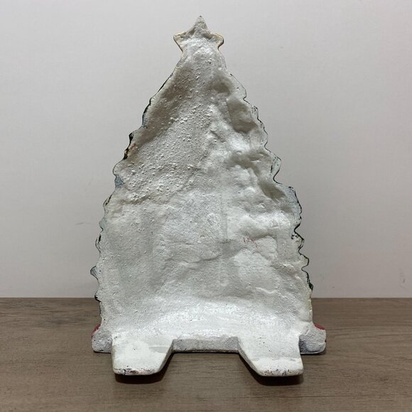 Vintage Christmas Stocking Holder Painted HEAVY Cast Iron Vintage 1990s - Picture 4 of 5